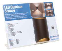 Click for more information on Merchandising Display - OUTDOOR SCONCE