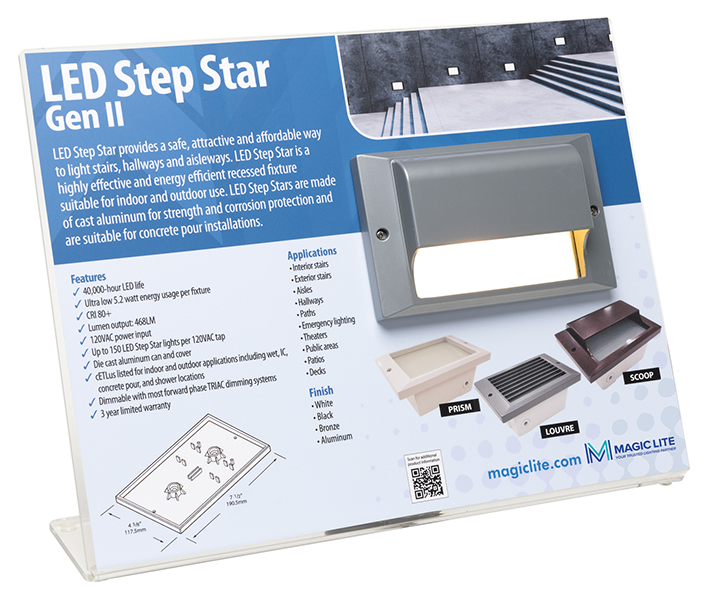 Merchandising Display - LED STEP STAR GEN II