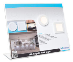 Click for more information on Merchandising Display - LED EDGELIT PUCK LIGHTS