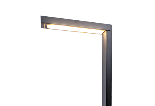An L-shaped pathway light, for the contemporary landscape Modern Pathway Light