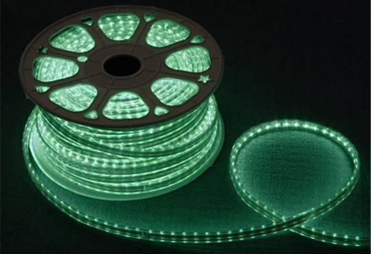 120V RGB LED Tape Light_Green Color 120V AC RGB eStrip